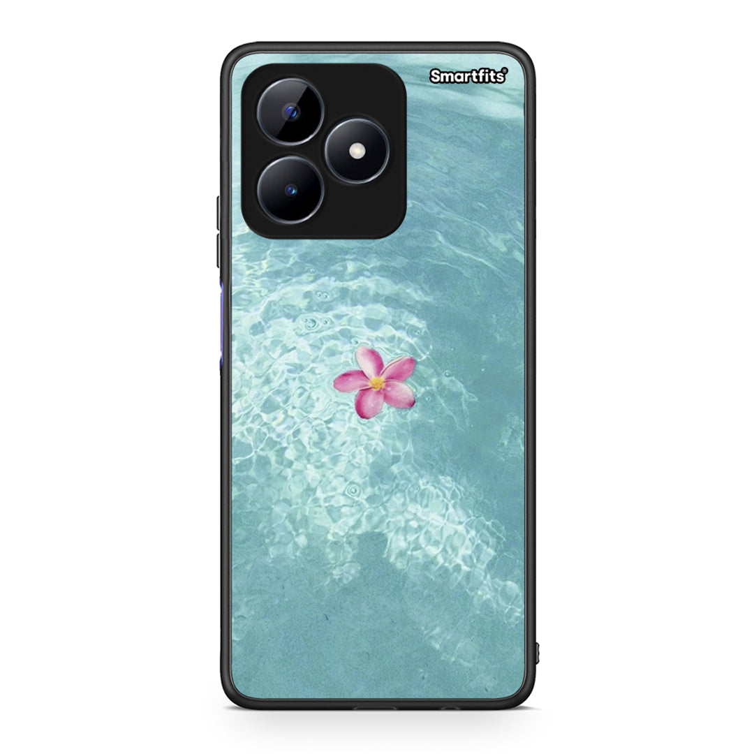 Realme C51 Water Flower Θήκη από τη Smartfits με σχέδιο στο πίσω μέρος και μαύρο περίβλημα | Smartphone case with colorful back and black bezels by Smartfits