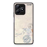 Thumbnail for Realme C51 Where Next Θήκη από τη Smartfits με σχέδιο στο πίσω μέρος και μαύρο περίβλημα | Smartphone case with colorful back and black bezels by Smartfits