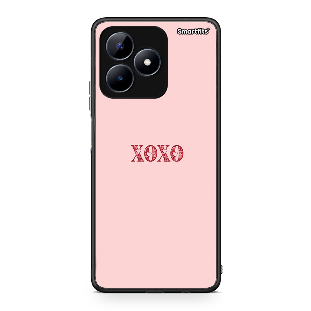 Realme C51 XOXO Love θήκη από τη Smartfits με σχέδιο στο πίσω μέρος και μαύρο περίβλημα | Smartphone case with colorful back and black bezels by Smartfits