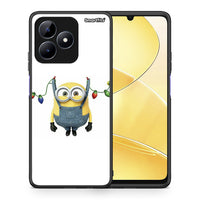 Thumbnail for Θήκη Realme Note 50 Xmas Minion Lights από τη Smartfits με σχέδιο στο πίσω μέρος και μαύρο περίβλημα | Realme Note 50 Xmas Minion Lights case with colorful back and black bezels