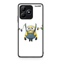 Thumbnail for Realme Note 50 Xmas Minion Lights θήκη από τη Smartfits με σχέδιο στο πίσω μέρος και μαύρο περίβλημα | Smartphone case with colorful back and black bezels by Smartfits