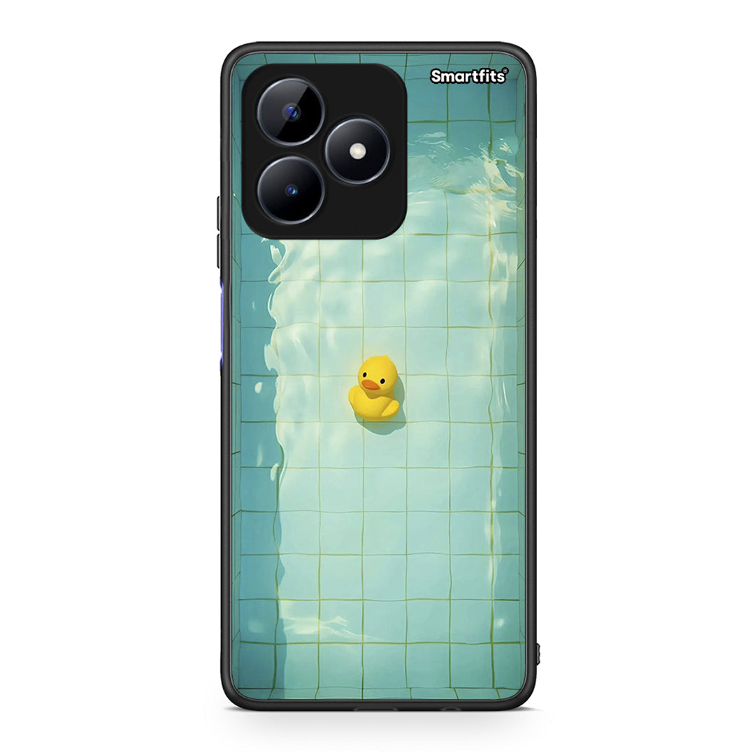 Realme Note 50 Yellow Duck θήκη από τη Smartfits με σχέδιο στο πίσω μέρος και μαύρο περίβλημα | Smartphone case with colorful back and black bezels by Smartfits