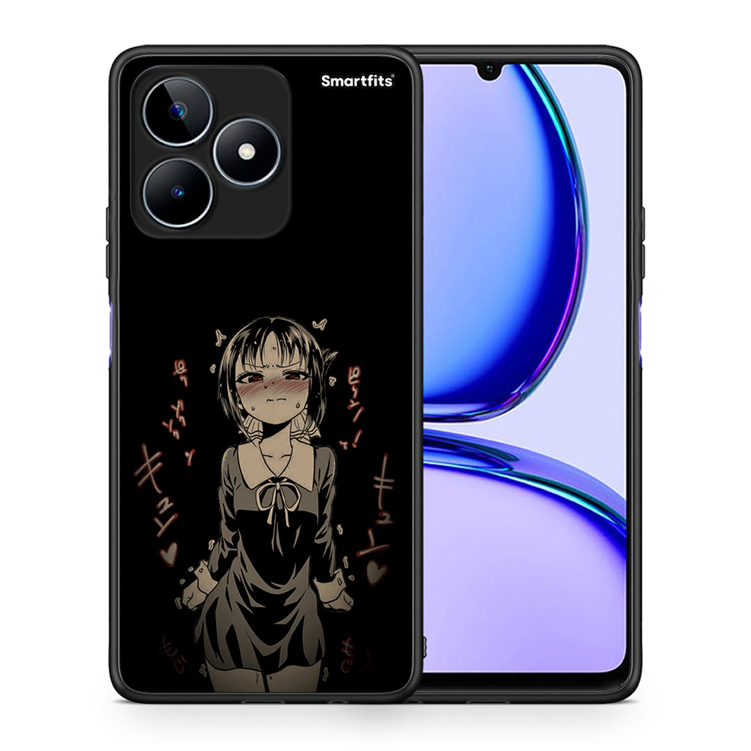 Θήκη Realme C53 Anime Girl από τη Smartfits με σχέδιο στο πίσω μέρος και μαύρο περίβλημα | Realme C53 Anime Girl case with colorful back and black bezels