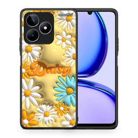 Thumbnail for Θήκη Realme C53 Bubble Daisies από τη Smartfits με σχέδιο στο πίσω μέρος και μαύρο περίβλημα | Realme C53 Bubble Daisies case with colorful back and black bezels