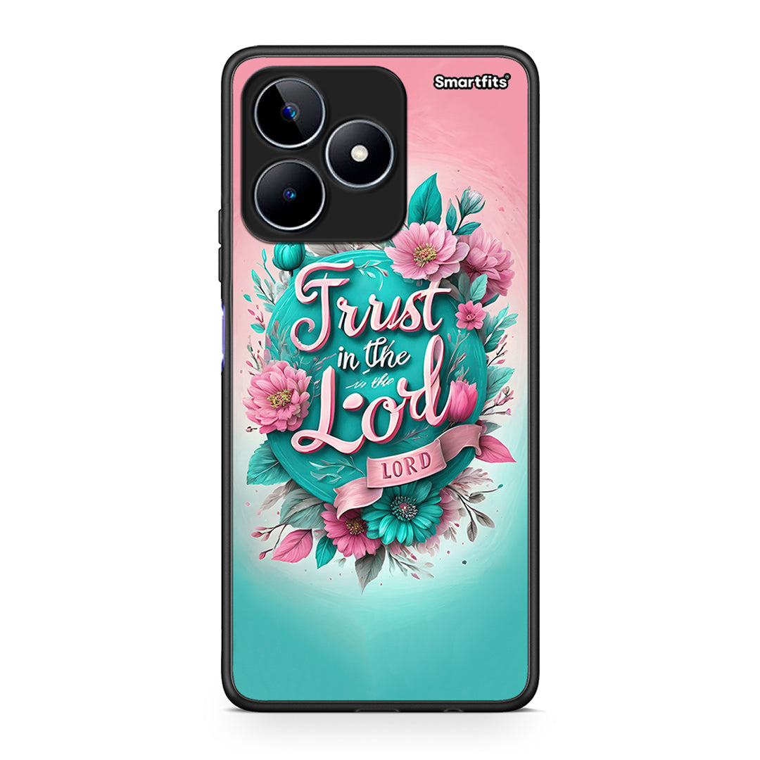 Realme C53 Lord Trust θήκη από τη Smartfits με σχέδιο στο πίσω μέρος και μαύρο περίβλημα | Smartphone case with colorful back and black bezels by Smartfits