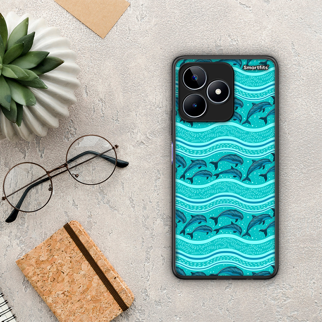 Swimming Dolphins - Realme C53 case