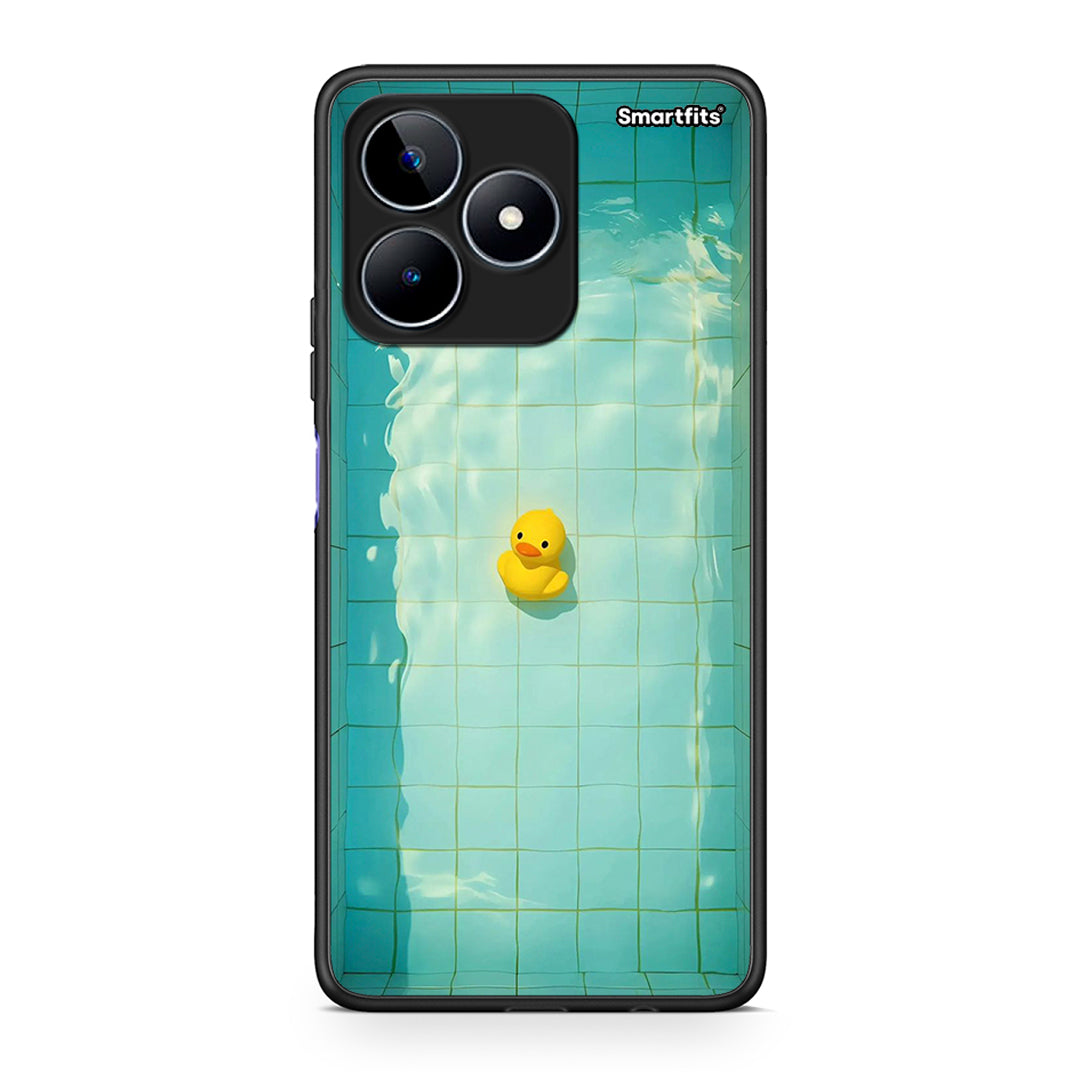Realme C53 Yellow Duck θήκη από τη Smartfits με σχέδιο στο πίσω μέρος και μαύρο περίβλημα | Smartphone case with colorful back and black bezels by Smartfits
