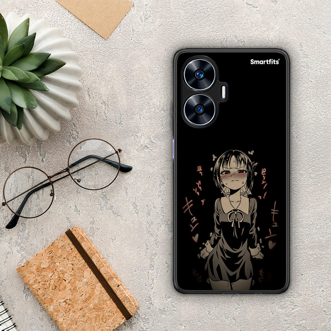 Θήκη Realme C55 Dual Anime Girl από τη Smartfits με σχέδιο στο πίσω μέρος και μαύρο περίβλημα | Realme C55 Dual Anime Girl Case with Colorful Back and Black Bezels