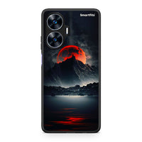 Thumbnail for Θήκη Realme C55 Dual Red Full Moon από τη Smartfits με σχέδιο στο πίσω μέρος και μαύρο περίβλημα | Realme C55 Dual Red Full Moon Case with Colorful Back and Black Bezels