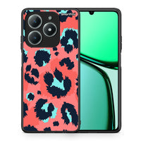 Thumbnail for Θήκη Realme C61 Pink Leopard Animal από τη Smartfits με σχέδιο στο πίσω μέρος και μαύρο περίβλημα | Realme C61 Pink Leopard Animal case with colorful back and black bezels