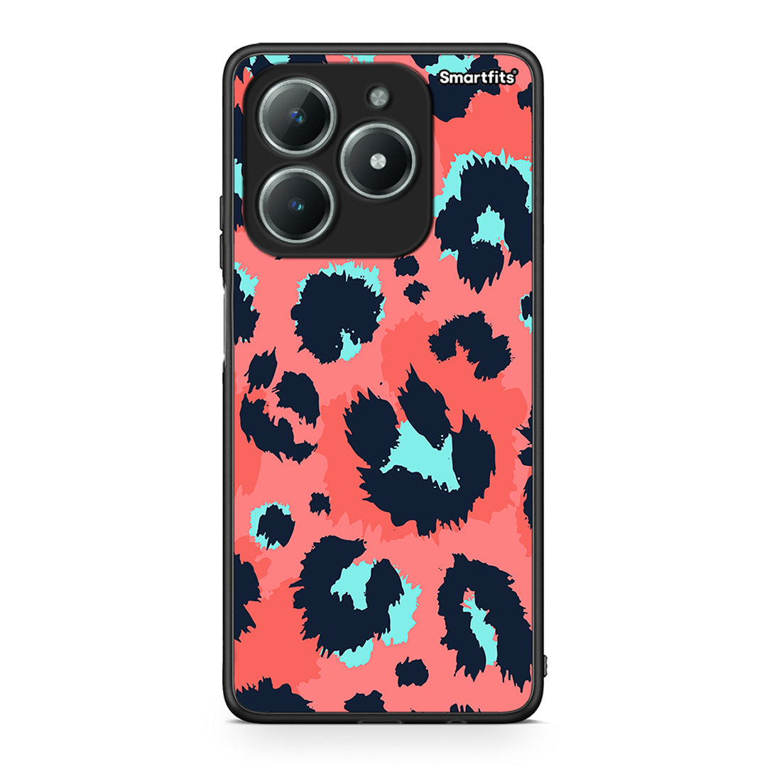 22 - Realme C61 Pink Leopard Animal case, cover, bumper