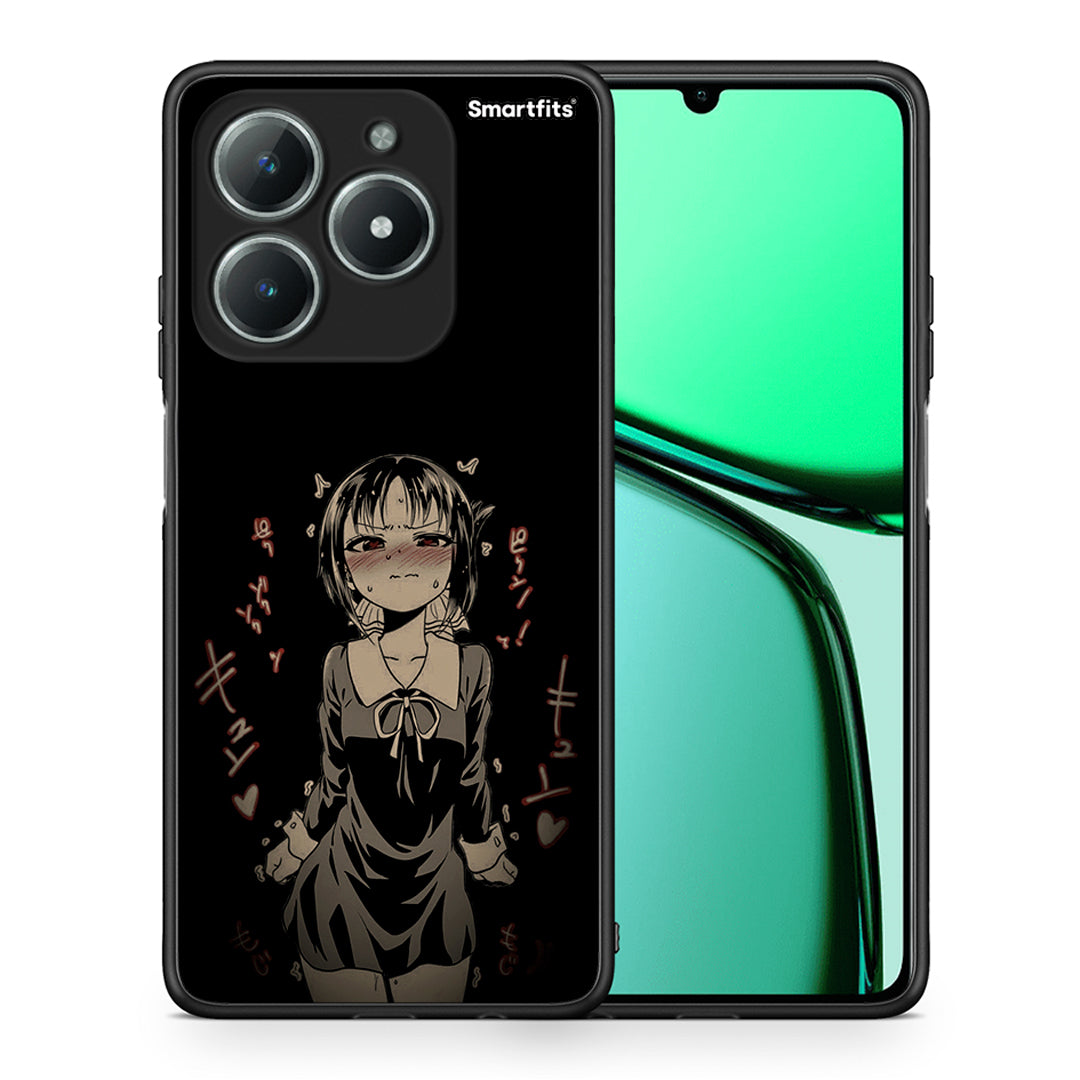 Θήκη Realme C61 Anime Girl από τη Smartfits με σχέδιο στο πίσω μέρος και μαύρο περίβλημα | Realme C61 Anime Girl case with colorful back and black bezels