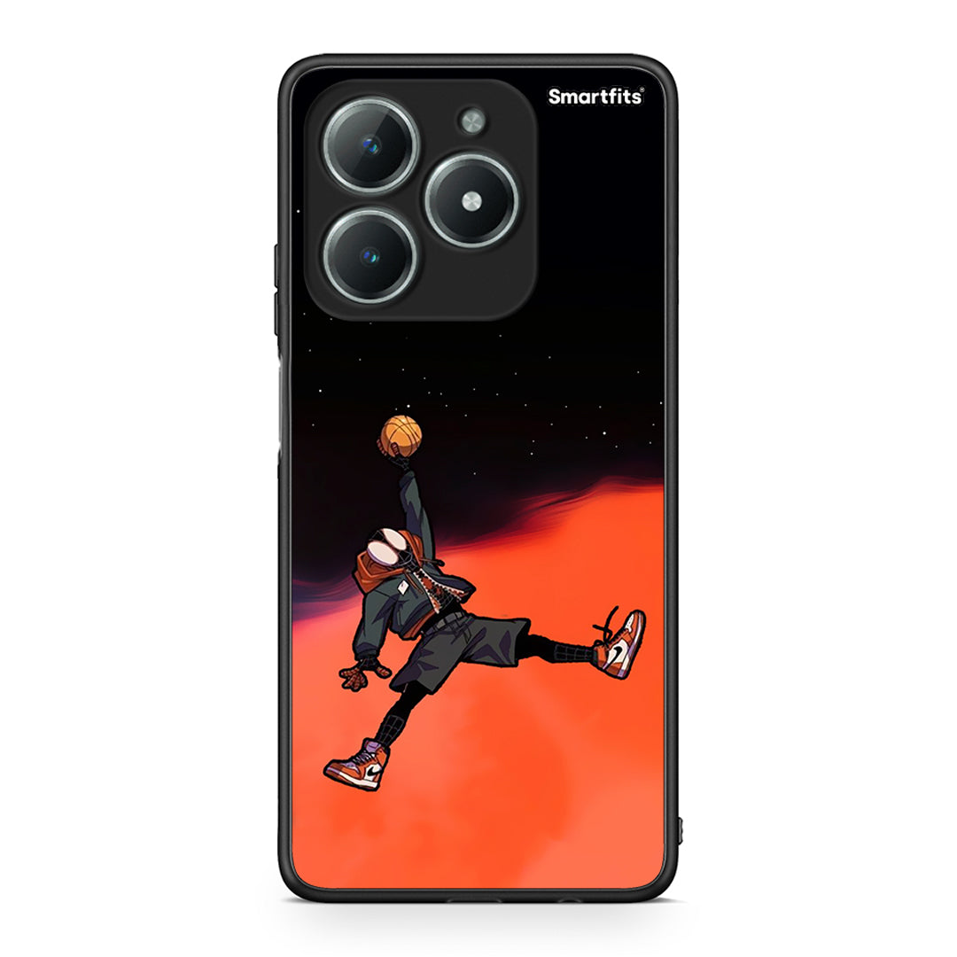 Realme C63 4G Basketball Hero θήκη από τη Smartfits με σχέδιο στο πίσω μέρος και μαύρο περίβλημα | Smartphone case with colorful back and black bezels by Smartfits