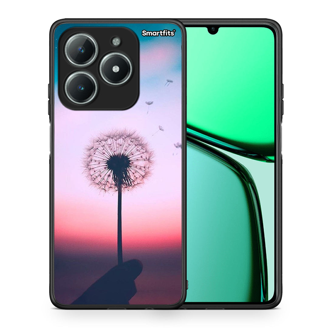 Θήκη Realme C63 4G Wish Boho από τη Smartfits με σχέδιο στο πίσω μέρος και μαύρο περίβλημα | Realme C63 4G Wish Boho case with colorful back and black bezels