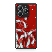 Thumbnail for Realme C61 Candy Cane θήκη από τη Smartfits με σχέδιο στο πίσω μέρος και μαύρο περίβλημα | Smartphone case with colorful back and black bezels by Smartfits