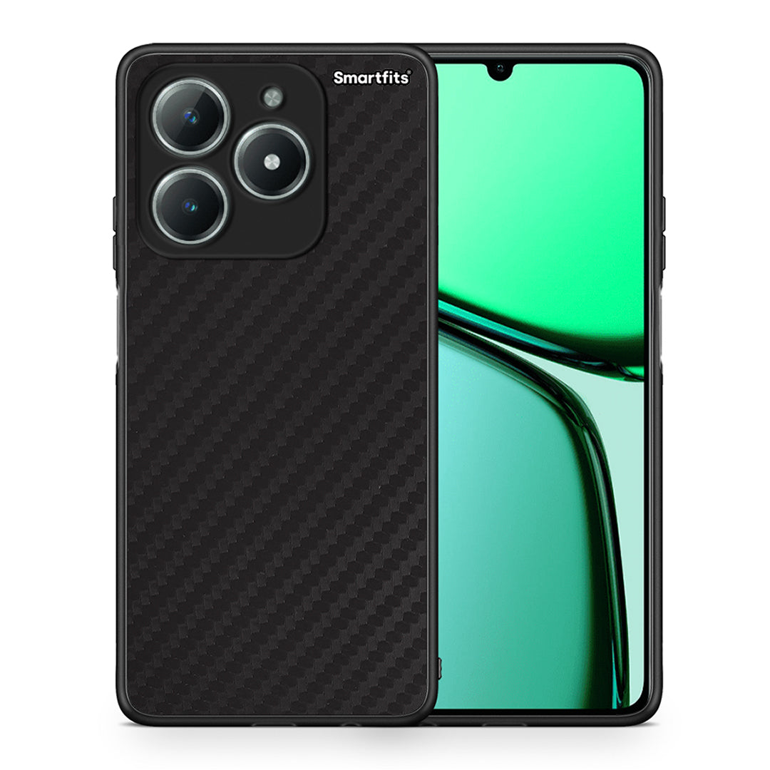 Θήκη Realme C61 Carbon Black από τη Smartfits με σχέδιο στο πίσω μέρος και μαύρο περίβλημα | Realme C61 Carbon Black case with colorful back and black bezels