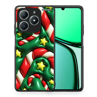 Thumbnail for Θήκη Realme C61 Christmas Bubbles από τη Smartfits με σχέδιο στο πίσω μέρος και μαύρο περίβλημα | Realme C61 Christmas Bubbles case with colorful back and black bezels