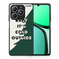 Thumbnail for Θήκη Realme C61 Cold Outside από τη Smartfits με σχέδιο στο πίσω μέρος και μαύρο περίβλημα | Realme C61 Cold Outside case with colorful back and black bezels