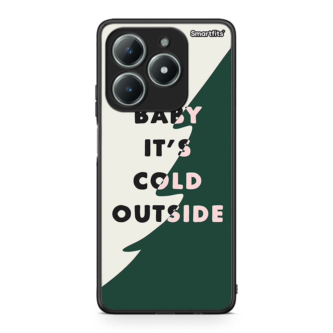 Realme C61 Cold Outside θήκη από τη Smartfits με σχέδιο στο πίσω μέρος και μαύρο περίβλημα | Smartphone case with colorful back and black bezels by Smartfits