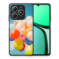 Thumbnail for Θήκη Realme C61 Colorful Balloons από τη Smartfits με σχέδιο στο πίσω μέρος και μαύρο περίβλημα | Realme C61 Colorful Balloons case with colorful back and black bezels