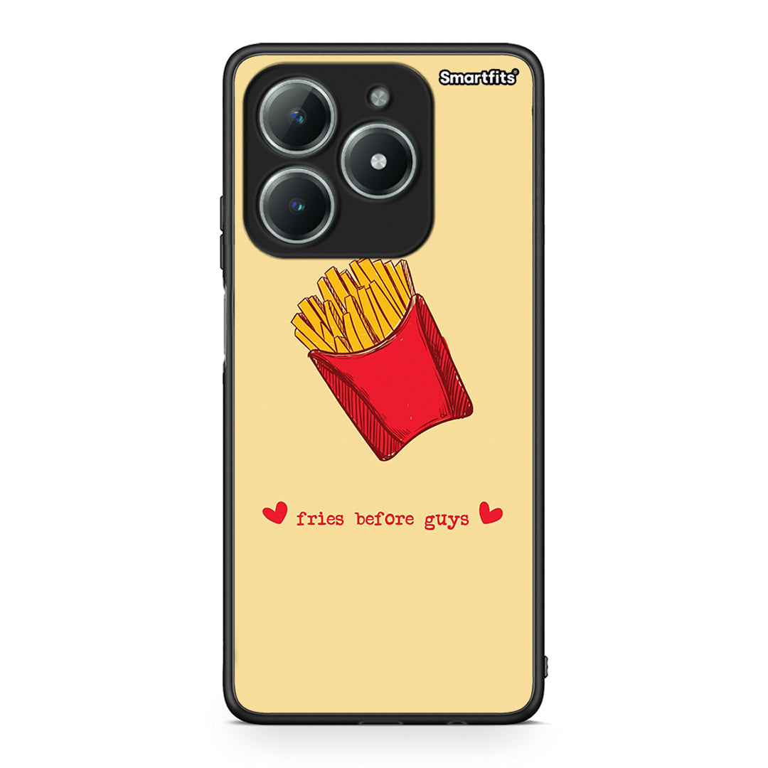 Realme C63 4G Fries Before Guys Θήκη Αγίου Βαλεντίνου από τη Smartfits με σχέδιο στο πίσω μέρος και μαύρο περίβλημα | Smartphone case with colorful back and black bezels by Smartfits