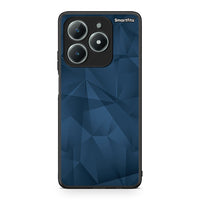 Thumbnail for 39 - Realme C63 4G Blue Abstract Geometric case, cover, bumper