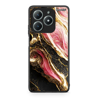 Thumbnail for Realme C61 Glamorous Pink Marble θήκη από τη Smartfits με σχέδιο στο πίσω μέρος και μαύρο περίβλημα | Smartphone case with colorful back and black bezels by Smartfits