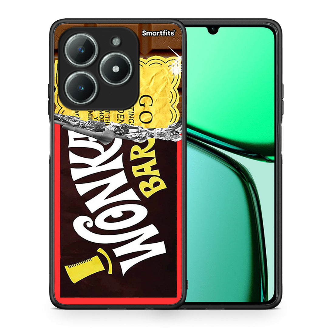 Θήκη Realme C63 4G Golden Ticket από τη Smartfits με σχέδιο στο πίσω μέρος και μαύρο περίβλημα | Realme C63 4G Golden Ticket case with colorful back and black bezels