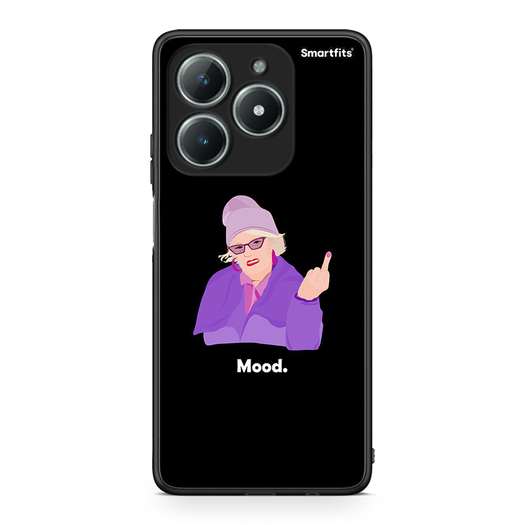 Realme C63 4G Grandma Mood Black θήκη από τη Smartfits με σχέδιο στο πίσω μέρος και μαύρο περίβλημα | Smartphone case with colorful back and black bezels by Smartfits