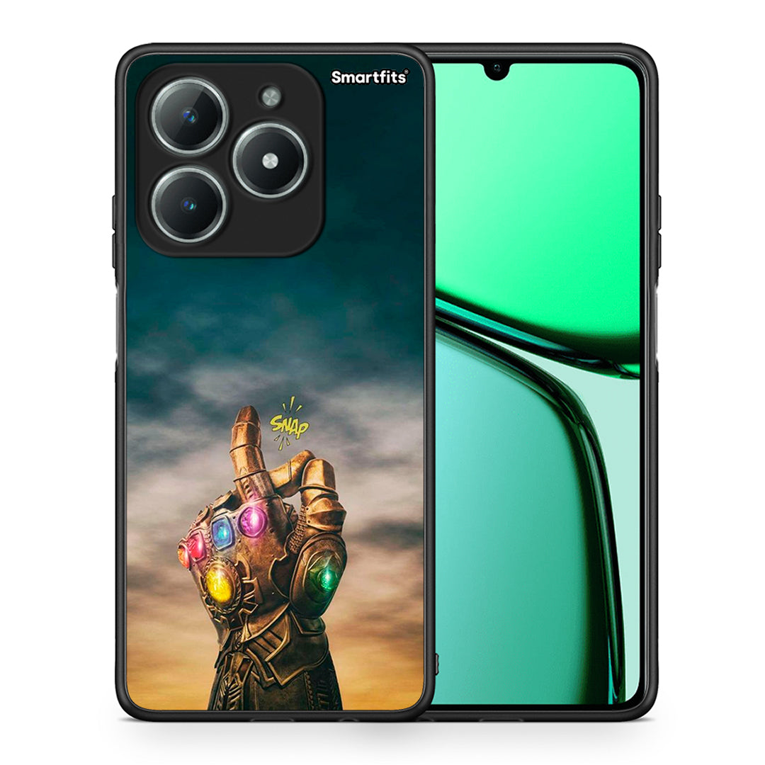 Θήκη Realme C61 Infinity Snap από τη Smartfits με σχέδιο στο πίσω μέρος και μαύρο περίβλημα | Realme C61 Infinity Snap case with colorful back and black bezels