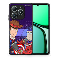 Thumbnail for Θήκη Realme C63 4G Infinity Story από τη Smartfits με σχέδιο στο πίσω μέρος και μαύρο περίβλημα | Realme C63 4G Infinity Story case with colorful back and black bezels