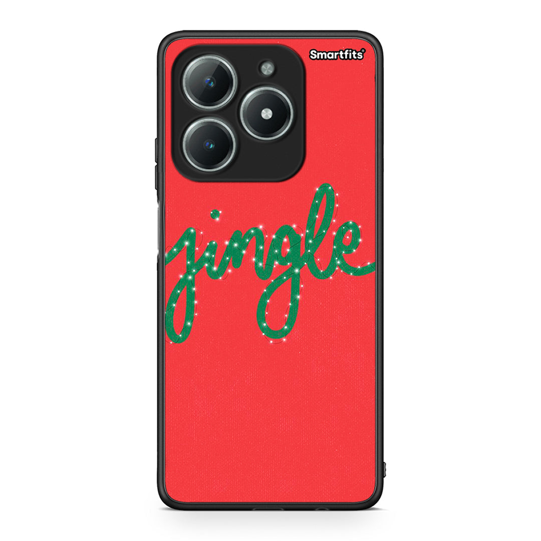 Realme C61 Jingle Xmas θήκη από τη Smartfits με σχέδιο στο πίσω μέρος και μαύρο περίβλημα | Smartphone case with colorful back and black bezels by Smartfits