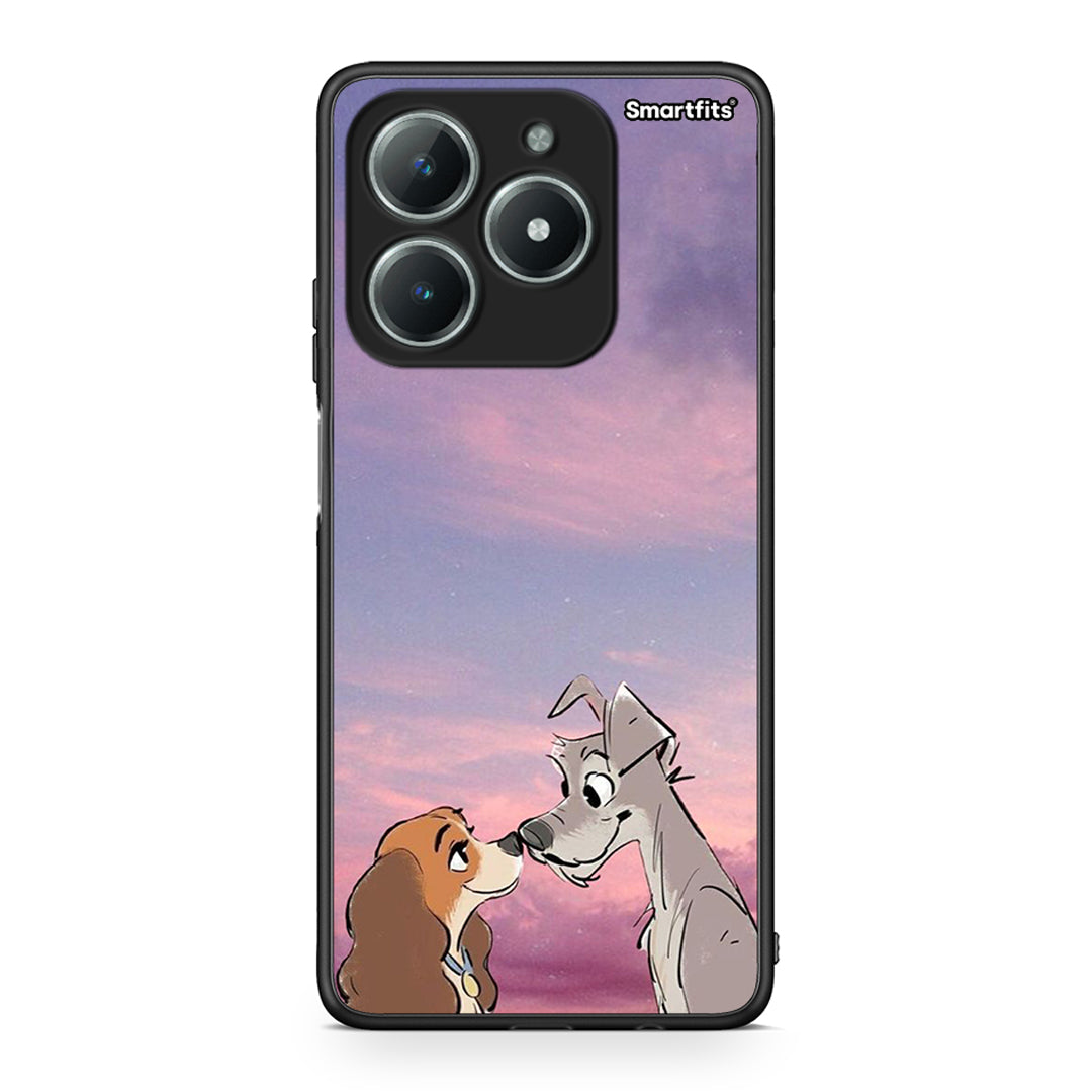 Realme C61 Lady And Tramp θήκη από τη Smartfits με σχέδιο στο πίσω μέρος και μαύρο περίβλημα | Smartphone case with colorful back and black bezels by Smartfits