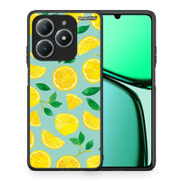 Thumbnail for Θήκη Realme C61 Lemons από τη Smartfits με σχέδιο στο πίσω μέρος και μαύρο περίβλημα | Realme C61 Lemons case with colorful back and black bezels