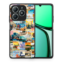 Thumbnail for Θήκη Realme C63 4G Live To Travel από τη Smartfits με σχέδιο στο πίσω μέρος και μαύρο περίβλημα | Realme C63 4G Live To Travel case with colorful back and black bezels