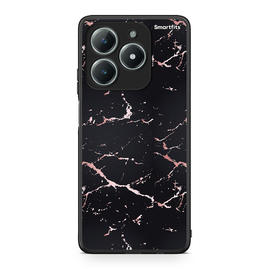 4 - Realme C61 Black Rosegold Marble case, cover, bumper