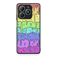 Thumbnail for Realme C61 Melting Rainbow θήκη από τη Smartfits με σχέδιο στο πίσω μέρος και μαύρο περίβλημα | Smartphone case with colorful back and black bezels by Smartfits