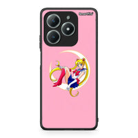 Thumbnail for Realme C61 Moon Girl θήκη από τη Smartfits με σχέδιο στο πίσω μέρος και μαύρο περίβλημα | Smartphone case with colorful back and black bezels by Smartfits