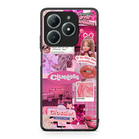 Thumbnail for Realme C61 Pink Love Θήκη Αγίου Βαλεντίνου από τη Smartfits με σχέδιο στο πίσω μέρος και μαύρο περίβλημα | Smartphone case with colorful back and black bezels by Smartfits