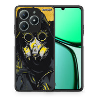 Thumbnail for Θήκη Realme C63 4G Mask PopArt από τη Smartfits με σχέδιο στο πίσω μέρος και μαύρο περίβλημα | Realme C63 4G Mask PopArt case with colorful back and black bezels