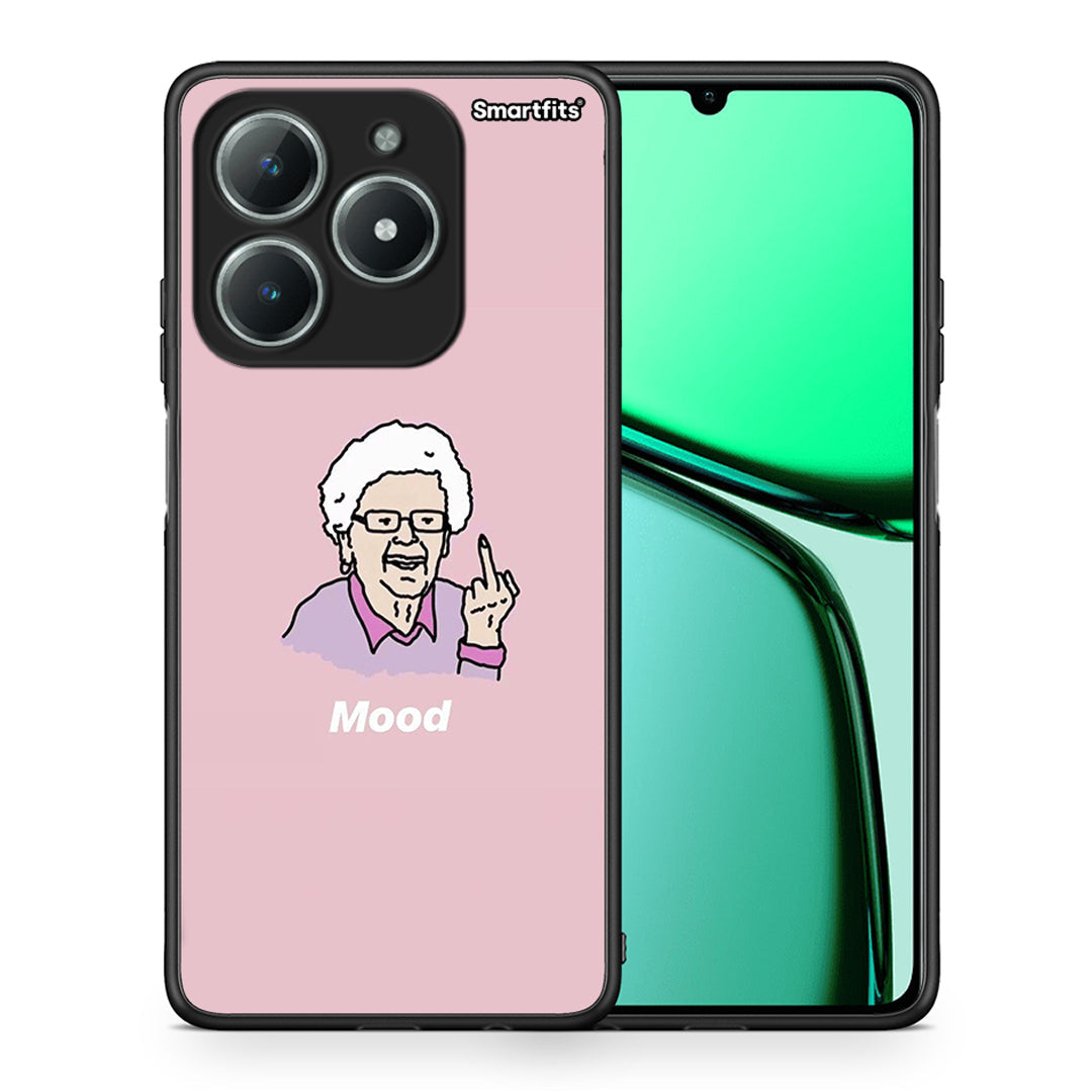 Θήκη Realme C63 4G Mood PopArt από τη Smartfits με σχέδιο στο πίσω μέρος και μαύρο περίβλημα | Realme C63 4G Mood PopArt case with colorful back and black bezels