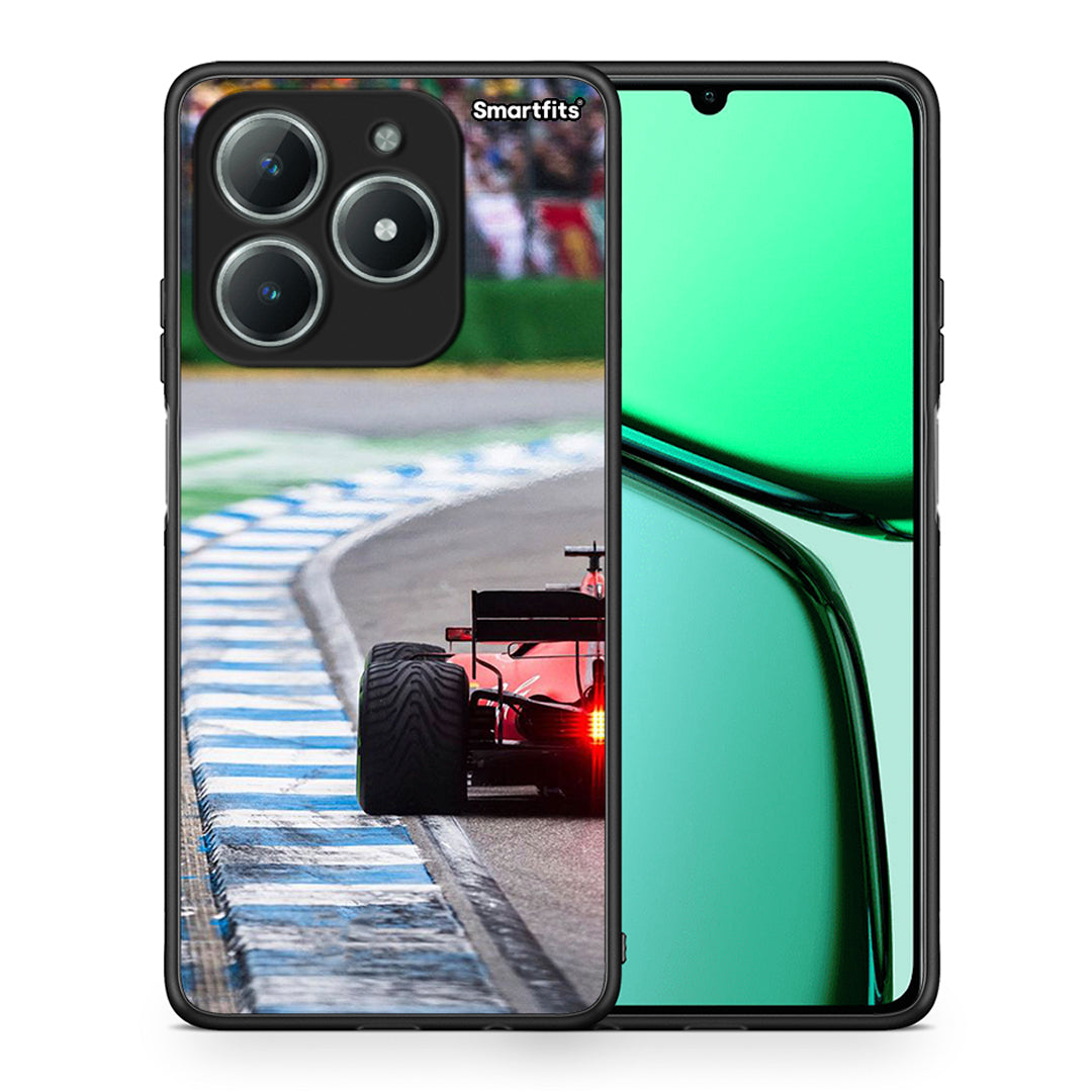 Θήκη Realme C61 Racing Vibes από τη Smartfits με σχέδιο στο πίσω μέρος και μαύρο περίβλημα | Realme C61 Racing Vibes case with colorful back and black bezels