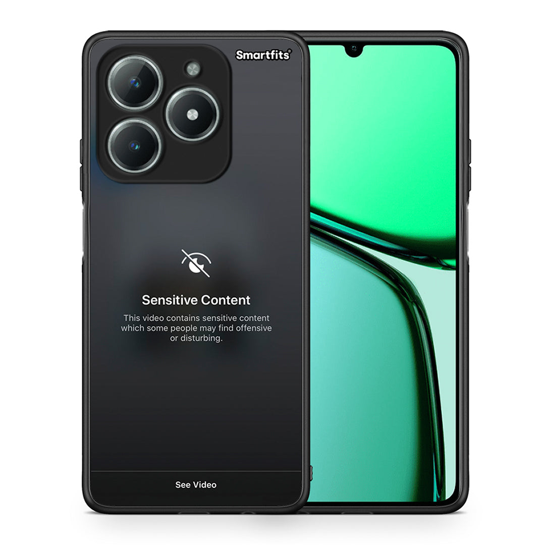 Θήκη Realme C63 4G Sensitive Content από τη Smartfits με σχέδιο στο πίσω μέρος και μαύρο περίβλημα | Realme C63 4G Sensitive Content case with colorful back and black bezels