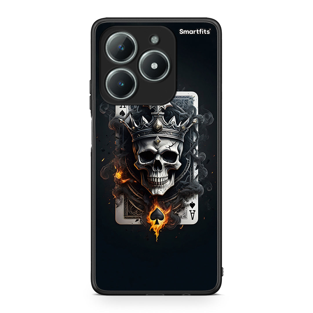 Realme C61 Skull King Ace θήκη από τη Smartfits με σχέδιο στο πίσω μέρος και μαύρο περίβλημα | Smartphone case with colorful back and black bezels by Smartfits