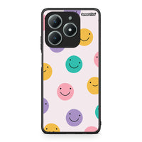 Thumbnail for Realme C63 4G Smiley Faces θήκη από τη Smartfits με σχέδιο στο πίσω μέρος και μαύρο περίβλημα | Smartphone case with colorful back and black bezels by Smartfits