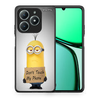 Thumbnail for Θήκη Realme C63 4G Minion Text από τη Smartfits με σχέδιο στο πίσω μέρος και μαύρο περίβλημα | Realme C63 4G Minion Text case with colorful back and black bezels