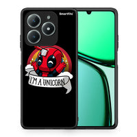 Thumbnail for Θήκη Realme C61 Unicorn Deadpool από τη Smartfits με σχέδιο στο πίσω μέρος και μαύρο περίβλημα | Realme C61 Unicorn Deadpool case with colorful back and black bezels