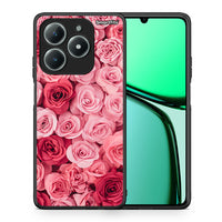 Thumbnail for Θήκη Realme C61 RoseGarden Valentine από τη Smartfits με σχέδιο στο πίσω μέρος και μαύρο περίβλημα | Realme C61 RoseGarden Valentine case with colorful back and black bezels