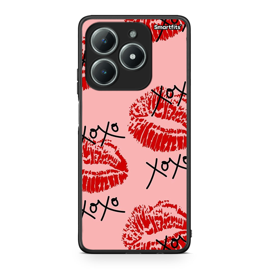 Realme C63 4G XOXO Lips θήκη από τη Smartfits με σχέδιο στο πίσω μέρος και μαύρο περίβλημα | Smartphone case with colorful back and black bezels by Smartfits