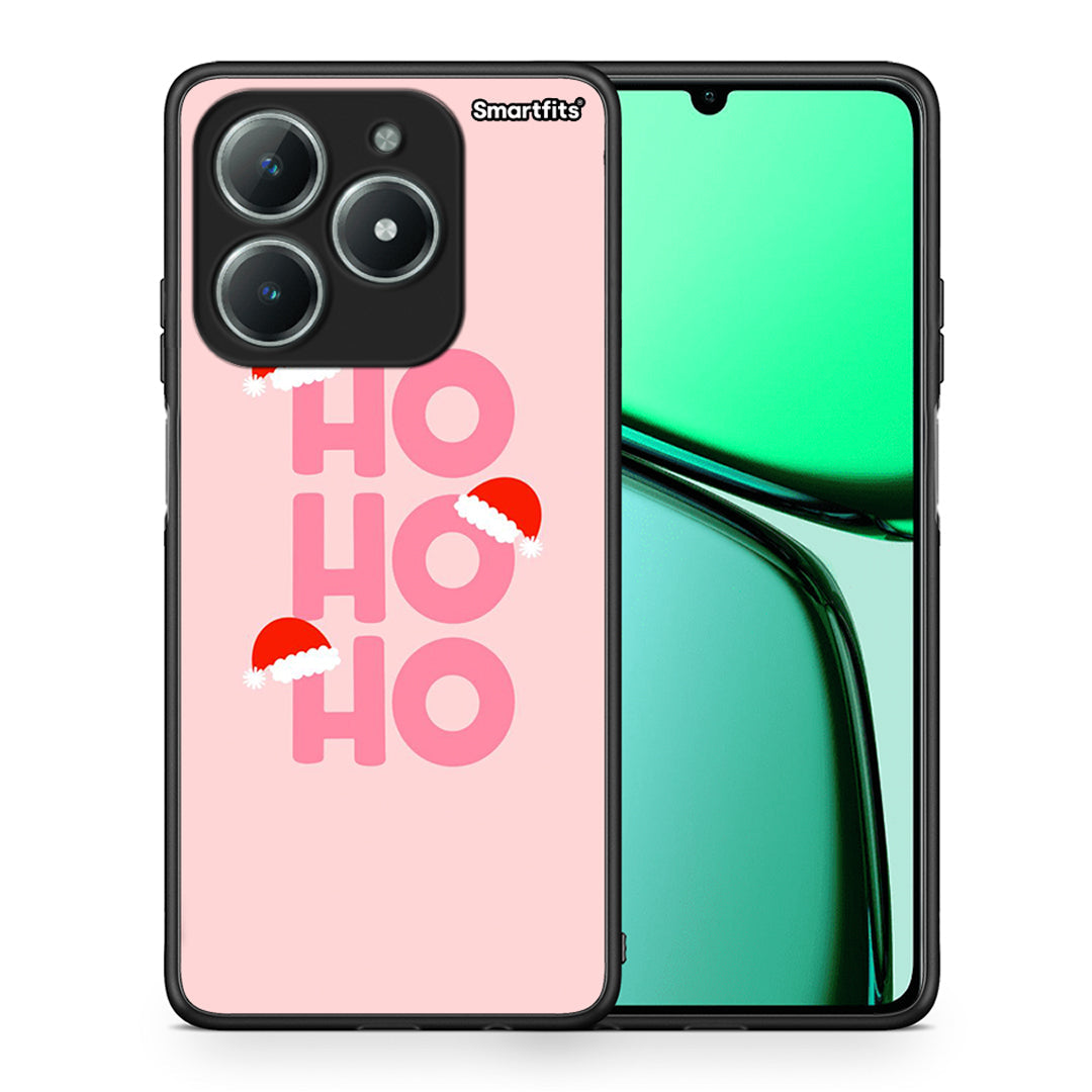 Θήκη Realme C61 Xmas Ho Ho Ho από τη Smartfits με σχέδιο στο πίσω μέρος και μαύρο περίβλημα | Realme C61 Xmas Ho Ho Ho case with colorful back and black bezels